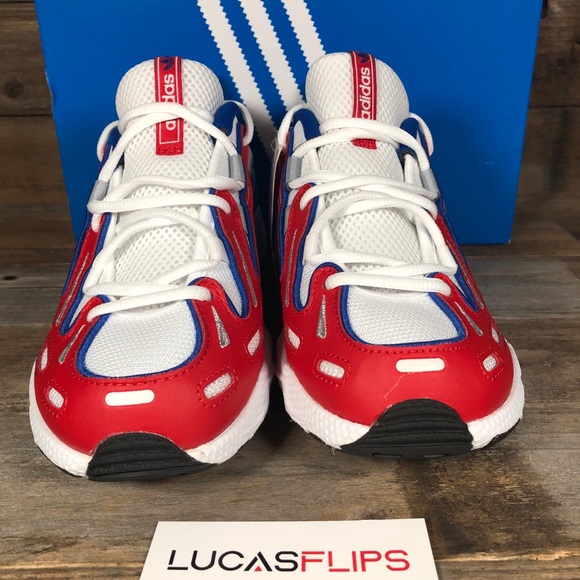 NEW adidas EQT Gazelle J White Red Blue Womens - Picture 2 of 6